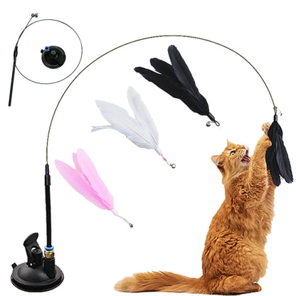 Interaktives Katzenspielzeug - freihändiger Katzenstab