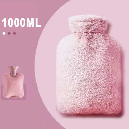 Flauschige Wärmflasche