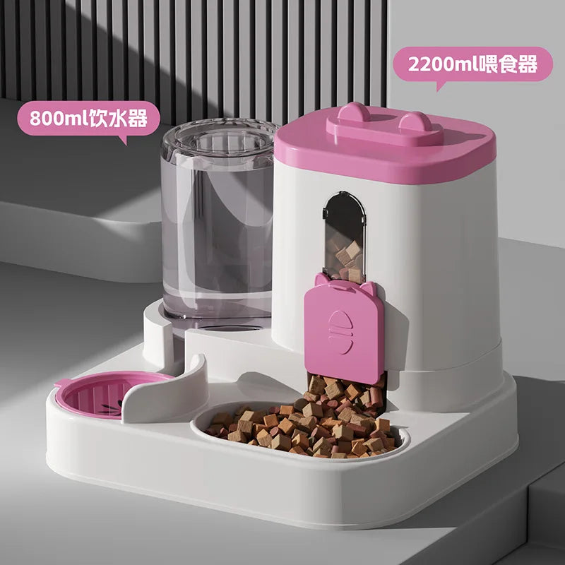 Automatischer Katzenfutternapf mit auslaufsicherem Design